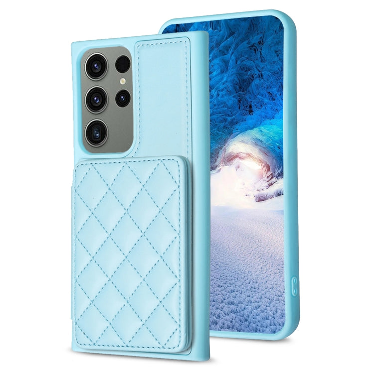 Custodia portafoglio quadrato scozzese per Samsung Galaxy