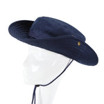 Cappello pescatore a tesa tonda in cotone e poliestere