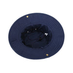 Cappello pescatore a tesa tonda in cotone e poliestere