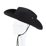 Cappello pescatore a tesa tonda in cotone e poliestere