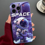 Custodia per telefono PC con foro preciso con motivo dipinto, For iPhone 13 Pro