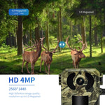 Telecamera ESCAM QF380 4MP con pannello solare e sensore PIR