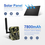 Telecamera ESCAM QF380 4MP con pannello solare e sensore PIR