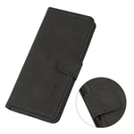 KHAZNEH Custodia per telefono in pelle con trama opaca, For Honor 90
