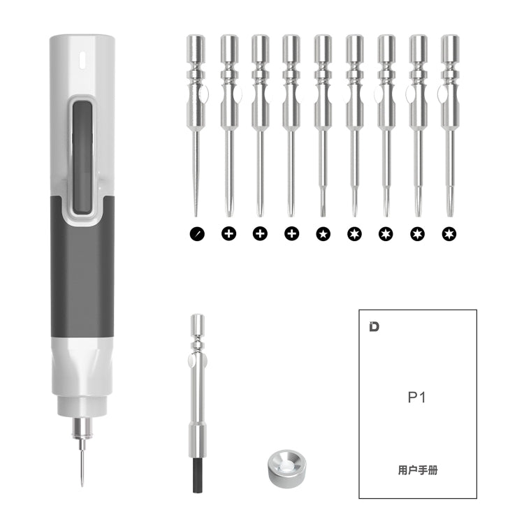 Set cacciaviti elettrici senza spazzole 12 in 1 XiaoDong P1