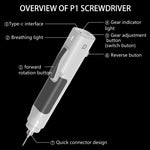 Set cacciaviti elettrici senza spazzole 12 in 1 XiaoDong P1
