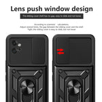 Cover per fotocamera scorrevole Custodia per telefono PC ibrida in TPU, For Motorola Moto G32