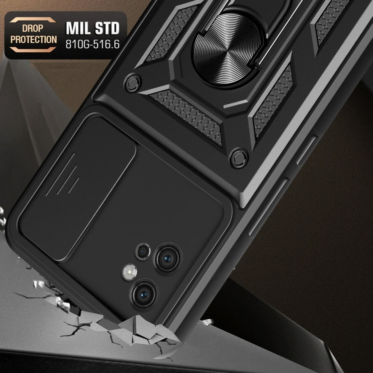 Cover per fotocamera scorrevole Custodia per telefono PC ibrida in TPU, For Motorola Moto G32