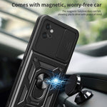 Cover per fotocamera scorrevole Custodia per telefono PC ibrida in TPU, For Motorola Moto G32