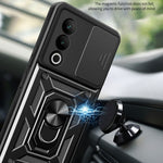 Cover per fotocamera scorrevole Custodia per telefono PC ibrida in TPU, For OnePlus 12R 5G / Ace 3 5G, For OnePlus 12 5G Global, For OnePlus Nord N30 / CE3 Lite