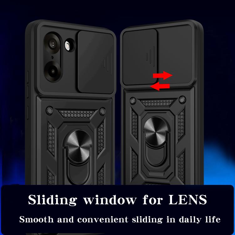 Cover per fotocamera scorrevole Custodia per telefono PC ibrida in TPU, For OnePlus 13R / Ace 5 / Ace 5 Pro 5G, For OnePlus 13, For OnePlus Nord 4