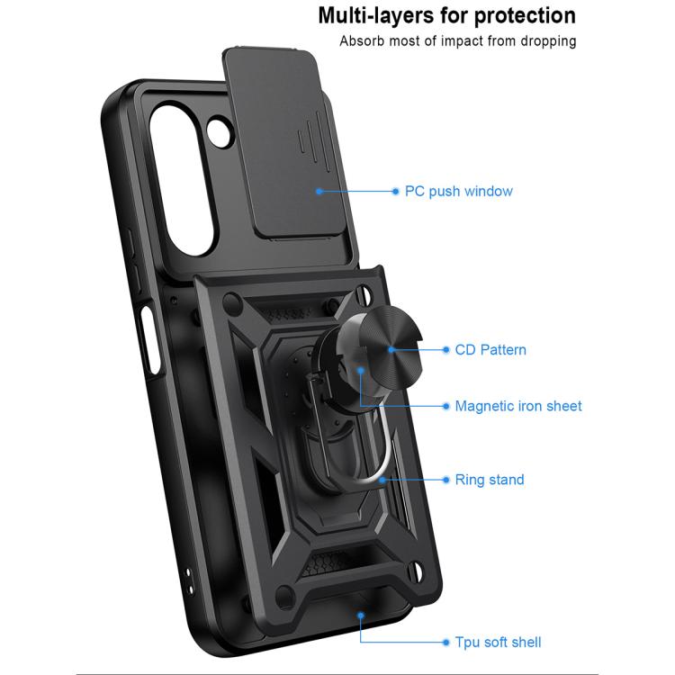 Cover per fotocamera scorrevole Custodia per telefono PC ibrida in TPU, For OnePlus Nord 6 5G, For OnePlus Turbo 6 / Turbo 6V 5G, For OnePlus 15R