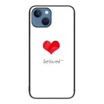 Custodia per telefono in vetro verniciato colorato, For iPhone 15
