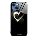 Custodia per telefono in vetro verniciato colorato, For iPhone 15
