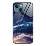 Custodia per telefono in vetro verniciato colorato, For iPhone 15