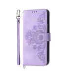 Custodia per telefono in pelle con portafoglio in rilievo con fiori al tatto, For Xiaomi Redmi 12 4G