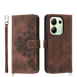 Custodia per telefono in pelle con portafoglio in rilievo con fiori al tatto, For Xiaomi Redmi A3, For Xiaomi Redmi Note 13 Pro 4G, For Xiaomi Redmi Note 13 4G, For Xiaomi Poco X6 Pro 5G