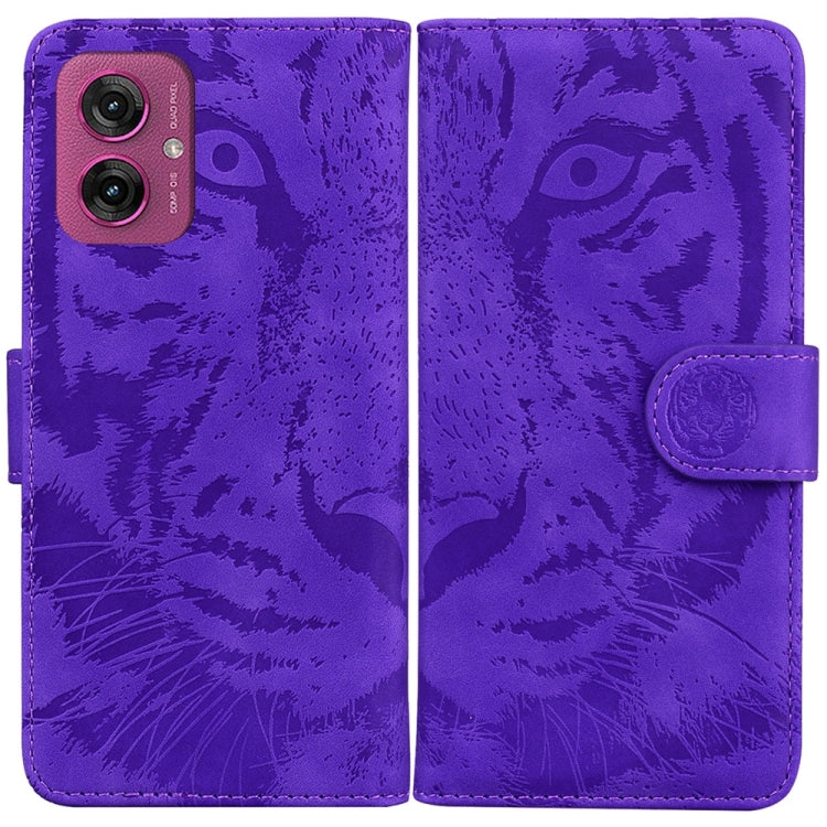 Custodia per telefono in pelle con motivo a tigre in rilievo, For Motorola Moto G 5G 2025, For Motorola Moto G75 5G, For Motorola Moto G35, For Motorola Moto G55