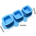 Stampo silicone 3 tazze Love per cubetti ghiaccio