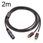 Cavo splitter audio XLR femmina a doppio RCA 1-3 metri