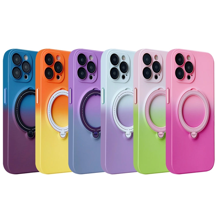 Custodia per telefono in TPU sfumato con supporto MagSafe, For iPhone 11 Pro