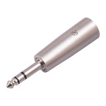 Adattatore maschio 6,35 mm 1/4 TRS a XLR 3 pin maschio