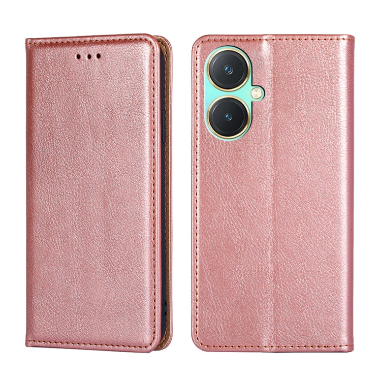 Custodia per telefono in pelle magnetica tinta unita lucida olio, For vivo S17 5G / S17 Pro 5G, For vivo iQOO Neo 8 / 8 Pro 5G, For vivo Y78 5G, For vivo Y27 4G