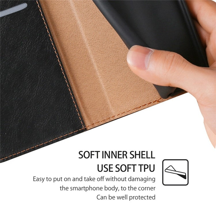 Custodia per telefono in pelle magnetica tinta unita lucida olio, For vivo S19, For vivo Y28 4G, For vivo X100s, For vivo Y38 5G / T3x Global