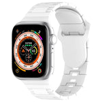 Cinturino in silicone stile armatura con fibbia quadrata, For Apple Watch 7 45mm