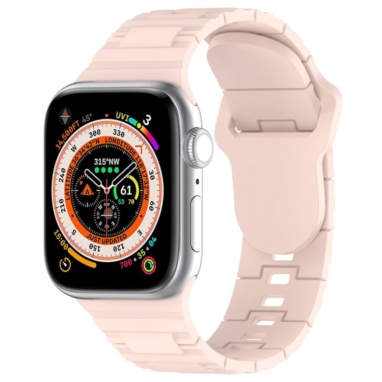 Cinturino in silicone stile armatura con fibbia quadrata, For Apple Watch 7 45mm