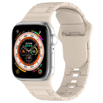 Cinturino in silicone stile armatura con fibbia quadrata, For Apple Watch 7 45mm