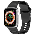 Cinturino in silicone stile armatura con fibbia quadrata, For Apple Watch 4 44mm