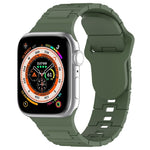Cinturino in silicone stile armatura con fibbia quadrata, For Apple Watch SE 2023 40mm