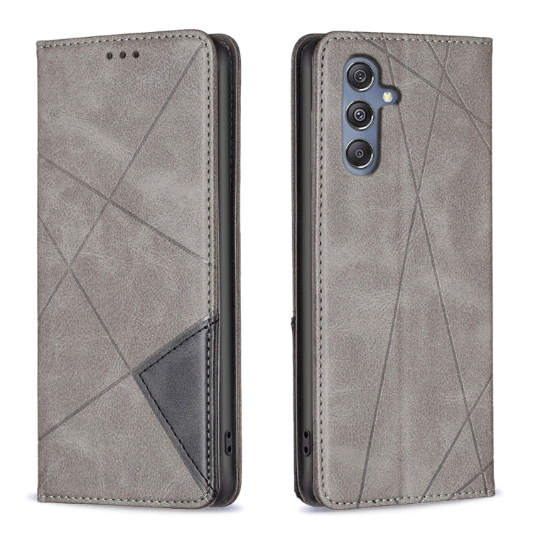 Custodia pelle magnetica con trama a rombo per Samsung Galaxy A25 5G, M34 5G