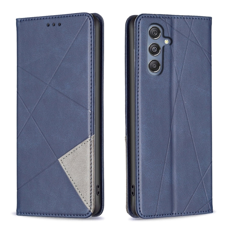 Custodia pelle magnetica con trama a rombo per Samsung Galaxy A25 5G, M34 5G