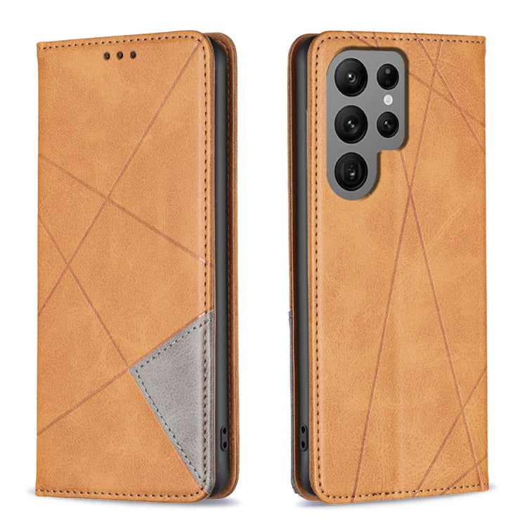 Custodia pelle magnetica con trama a rombo per Samsung Galaxy A25 5G, M34 5G