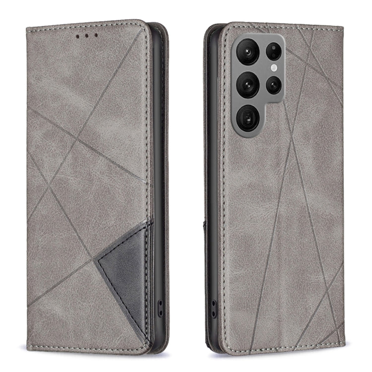 Custodia pelle magnetica con trama a rombo per Samsung Galaxy A25 5G, M34 5G