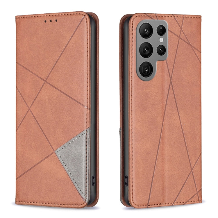 Custodia pelle magnetica con trama a rombo per Samsung Galaxy A25 5G, M34 5G
