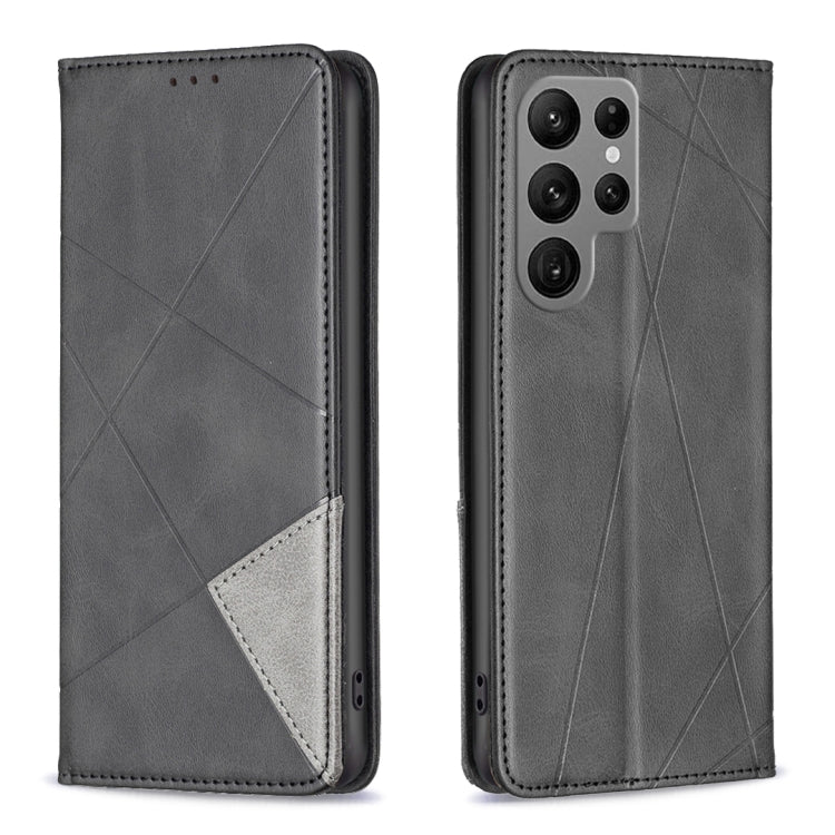 Custodia pelle magnetica con trama a rombo per Samsung Galaxy A25 5G, M34 5G
