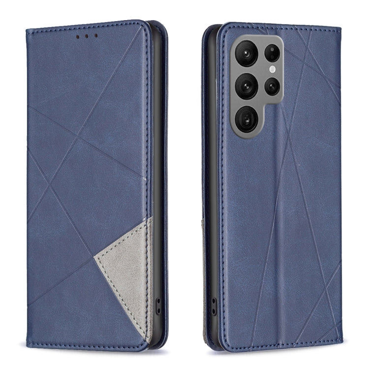 Custodia pelle magnetica con trama a rombo per Samsung Galaxy A25 5G, M34 5G