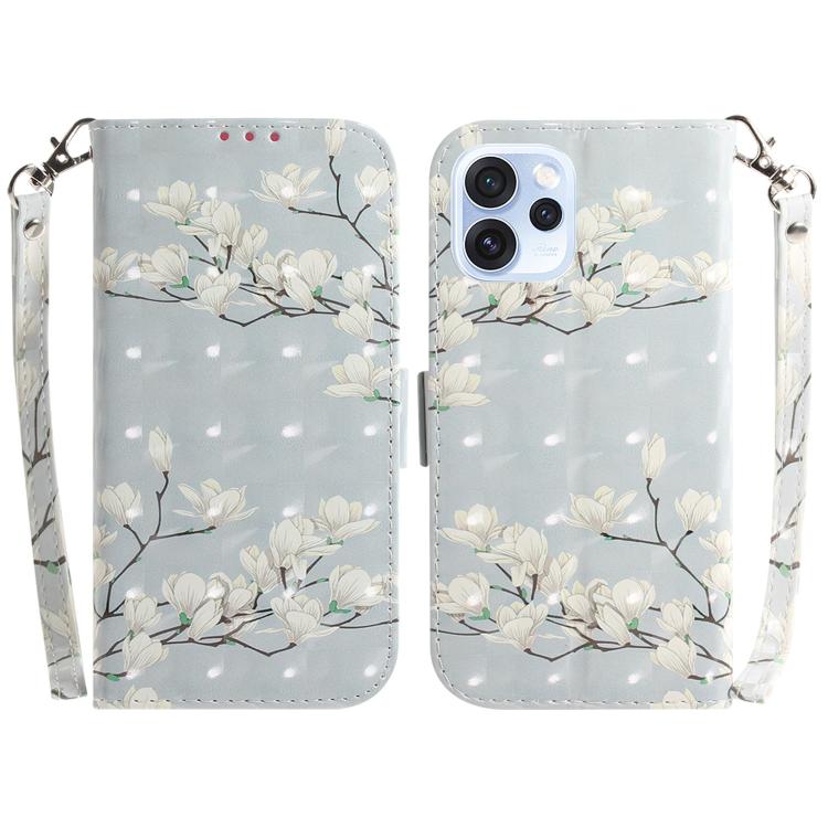 Custodia per telefono in pelle flip orizzontale colorata 3D, For OPPO A6 / A6s / A6t / A6x 4G / 5G Global, For OPPO Reno15 Pro Max 5G / Reno15 Pro India