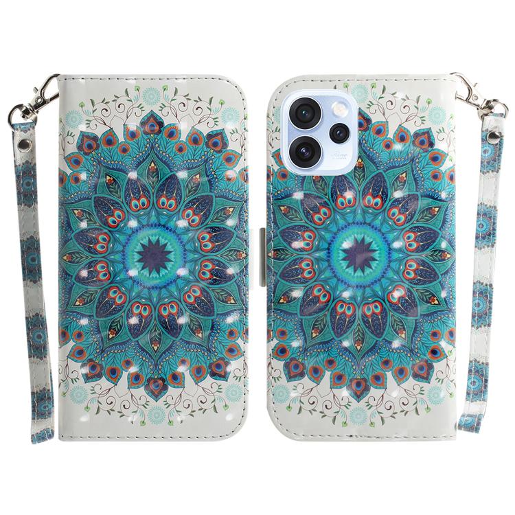 Custodia per telefono in pelle flip orizzontale colorata 3D, For OPPO A6 / A6s / A6t / A6x 4G / 5G Global, For OPPO Reno15 Pro Max 5G / Reno15 Pro India