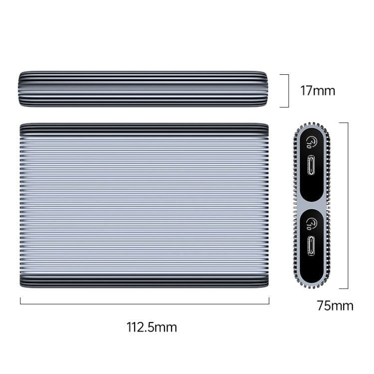 ORICO AM2C3-2N Contenitore doppio SSD M.2 NVMe USB-C