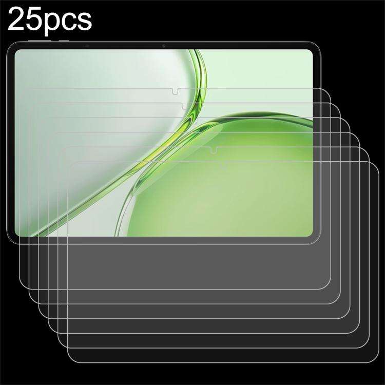 Pellicola in vetro temperato antideflagrante da 25 pezzi 9H 0,3 mm, For Honor Pad X9 Max 13 inch 2026, For Honor MagicPad 3 Pro 12.3 inch 2026, For Honor Pad X10 / X8a / X8a LTE / X8b, For Honor Magicpad4 12.3 inch, For Honor MagicPad 3 12.5 inch      ...