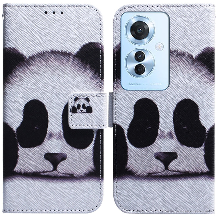 Custodia per cellulare in pelle flip con disegno colorato, For OPPO Reno11 F Global, For OPPO Reno11 Global