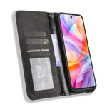 Custodia per telefono in pelle con trama retrò con fibbia magnetica, For ZTE Blade A35 Lite, For ZTE Blade V70 4G, For ZTE nubia Red Magic 10 Pro / 10 Pro+, For ZTE Blade V60 Design, For ZTE Blade A75 5G, For ZTE Blade A75 4G