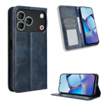 Custodia per telefono in pelle con trama retrò con fibbia magnetica, For ZTE nubia Air, For ZTE nubia Z80 Ultra, For ZTE nubia RedMagic 11 Pro / 11 Pro+, For ZTE Blade A76 4G, For ZTE Blade A76 5G, For ZTE Blade A36 4G