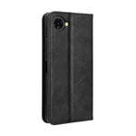 Custodia per telefono in pelle con trama retrò con fibbia magnetica, For ZTE nubia Air, For ZTE nubia Z80 Ultra, For ZTE nubia RedMagic 11 Pro / 11 Pro+, For ZTE Blade A76 4G, For ZTE Blade A76 5G, For ZTE Blade A36 4G
