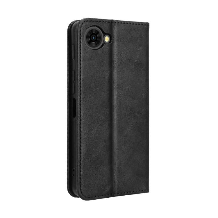 Custodia per telefono in pelle con trama retrò con fibbia magnetica, For ZTE nubia Air, For ZTE nubia Z80 Ultra, For ZTE nubia RedMagic 11 Pro / 11 Pro+, For ZTE Blade A76 4G, For ZTE Blade A76 5G, For ZTE Blade A36 4G