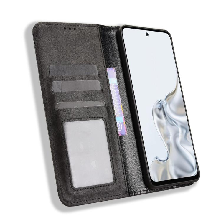 Custodia per telefono in pelle con trama retrò con fibbia magnetica, For ZTE nubia Air, For ZTE nubia Z80 Ultra, For ZTE nubia RedMagic 11 Pro / 11 Pro+, For ZTE Blade A76 4G, For ZTE Blade A76 5G, For ZTE Blade A36 4G